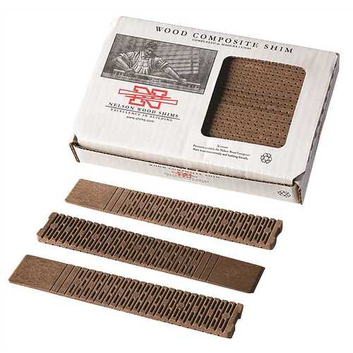Nelson Wood Shims WC8/32/15/50LA COMPOSITE SHIMS, 8 IN., 32 SHIMS PER BUNDLE white Pack of 32