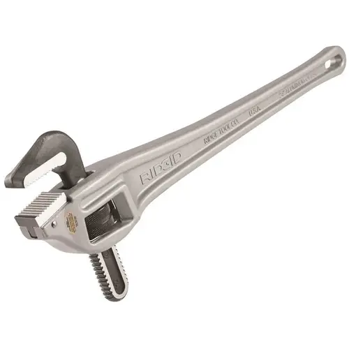 Offset Pipe Wrench, 24 in, Alloy Steel Jaw