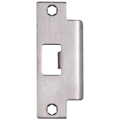 Commercial ASA ANSI Strike Plate 4-7/8" Stainless Steel With Screws  8 