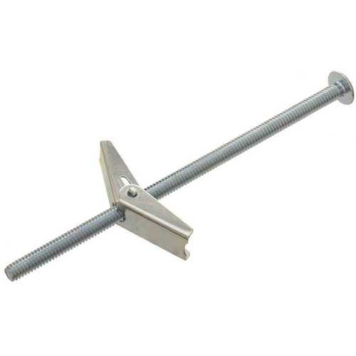 Everbilt 803892 1/8 in. x 2 in. Zinc-Plated Steel Mushroom-Head Toggle Bolt Anchors Metallic Pack of 125