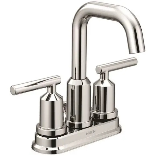 Gibson 4 in. Centerset 2-Handle High-Arc Bathroom Faucet with Pop-Up Assembly in Chrome