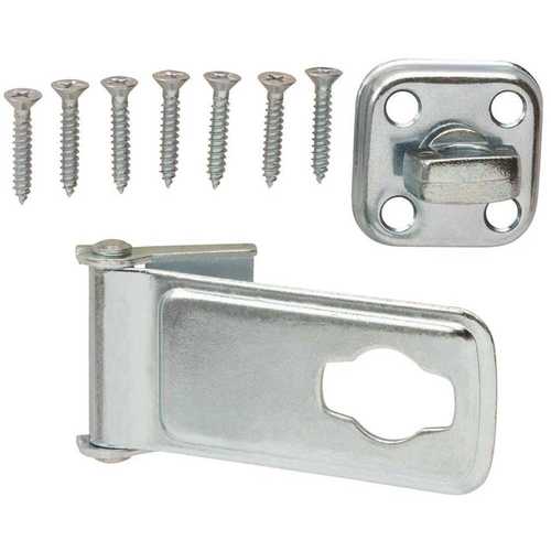 Everbilt 15125 3-1/2 in. Zinc-Plated Latch Post Safety Hasp Zinc Plated Pack of 10
