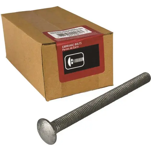 1/2 in.-13 x 6 in. Galvanized Carriage Bolt - pack of 25