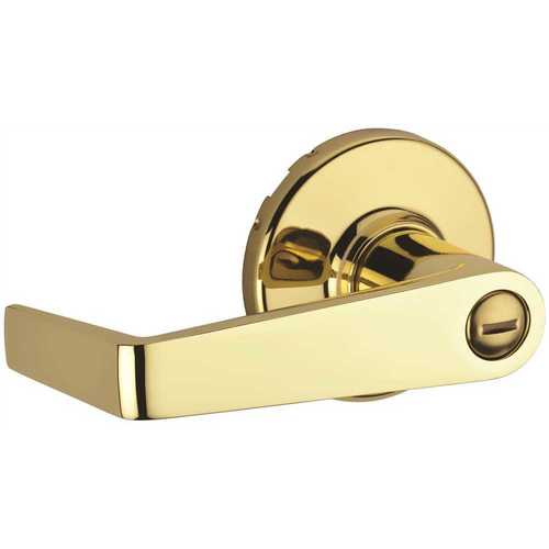 KINGSTON PRIVACY LEVER UL, POLISHED BRASS