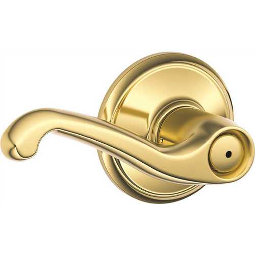 Flair Series Privacy Lever, Brass