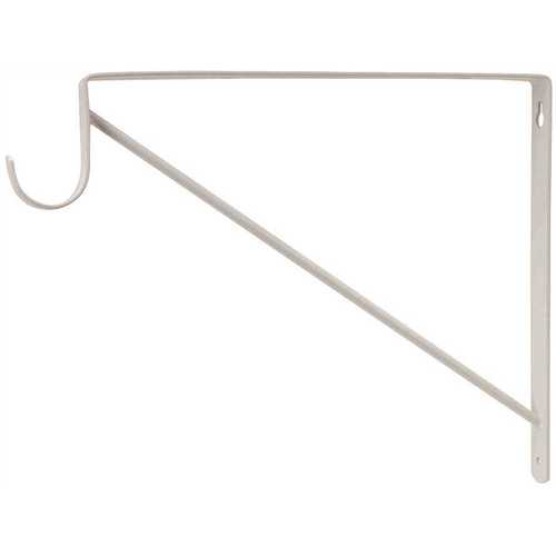 Everbilt 14317 White HeavyDuty Shelf Bracket and Rod Support Pack of 16