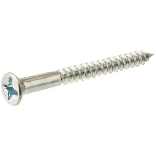 #8 x 3/4 in. Phillips Flat Head Zinc Plated Wood Screw - pack of 500