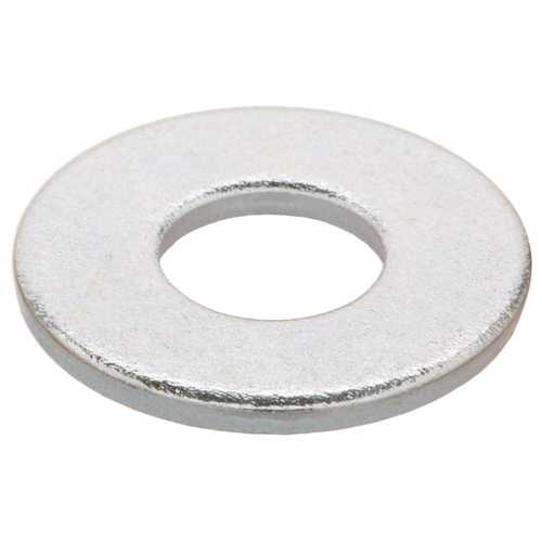 3/8 in. Zinc-Plated Flat Washer Metallic - pack of 25