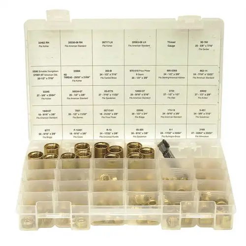 RPM PRODUCTS S-2098R ASSORTED FAUCET SEATS Gold