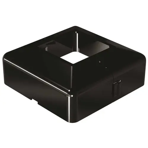 Peak Aluminum Railing 50981 Aluminum Railing 4 in. x 4 in. Black Aluminum Post Base Cover