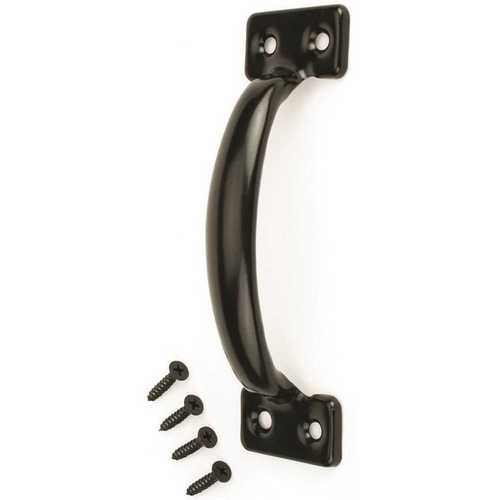 6-1/2 in. Black Door Pull - pack of 5