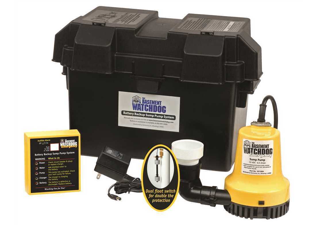 Basement Watchdog Bwsp 033 Hp Special Battery Backup Sump Pump System