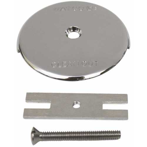 Watco 18003-CP 1-Hole Bathtub Overflow Plate Kit in Chrome Plated