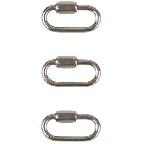 1/8 in. Zinc-Plated Quick Link - pack of 3