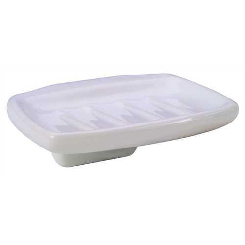 Proplus 42101 Ceramic Soap Dish, Slip-On Clip