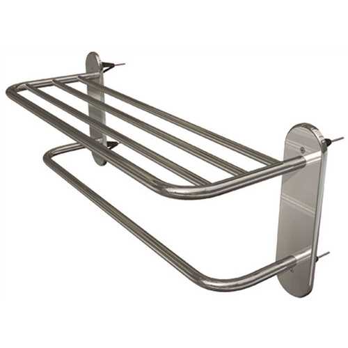 Master Series 18 in. Towel Rack with 4 Master Anchors in Satin Stainless Steel