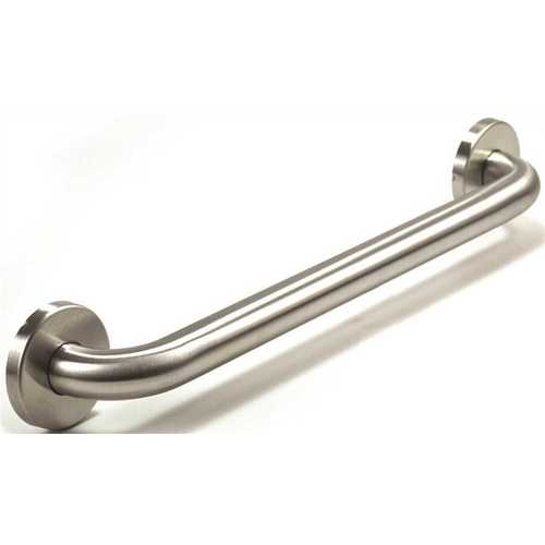 Premium Series 32 in. x 1.25 in. Grab Bar in Satin Stainless Steel (35 in. Overall Length)