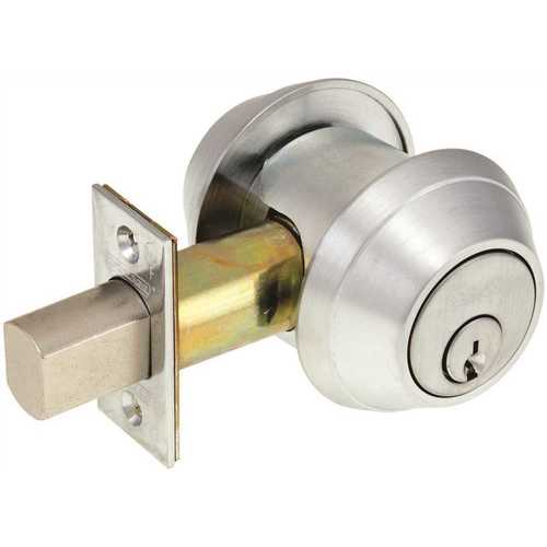 B662P Double Cylinder Deadbolt Satin Chrome