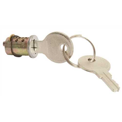 Fits 89-0989 and 89-2142 Handles Fits sliding door locks Tailpiece: 1/8" diameter Wafer cylinder Furnished with 2 keys
