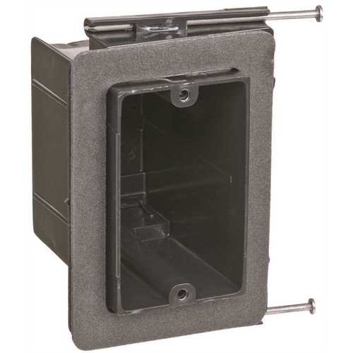 1-Gang 22-1/2 cu. in. New Work Non-Metallic Vapor Electrical Tight Wall Box Black