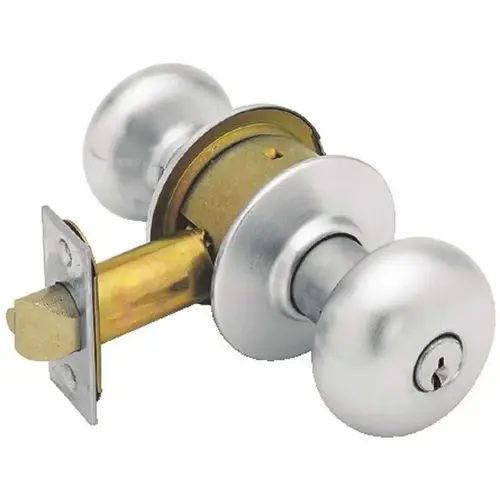 A53PD Plymouth Entrance Lock Satin Chrome