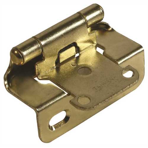 Anvil Mark 538015 Self-Closing Cabinet Hinge, 2-1/4 in., Polished Brass - Pair