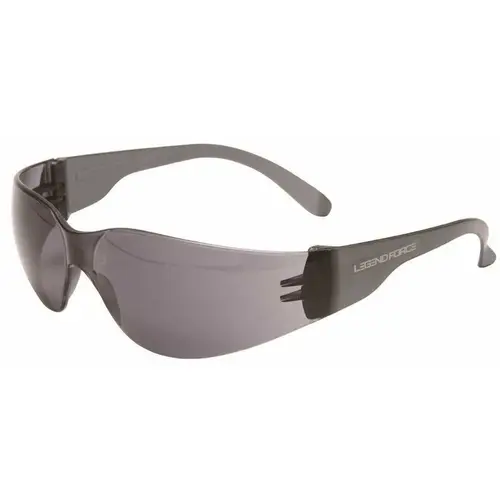 LegendForce ET-97A NO FRAME VISITOR SAFETY GLASSES, LIGHTWEIGHT, SMOKE LENS