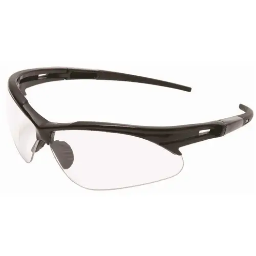 LegendForce K-01-B Legend Force ANTI-FOG SAFETY GLASSES, BLACK FRAME, CLEAR LENS