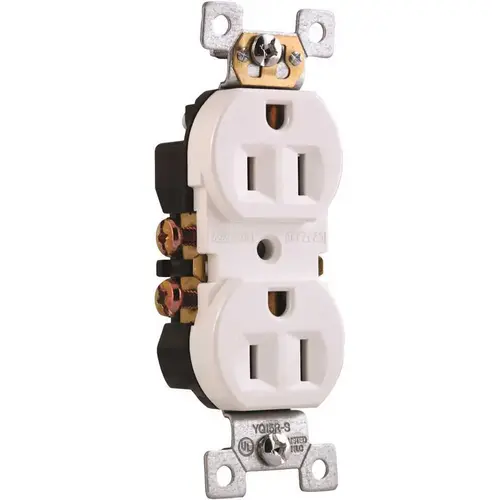 Nema 5-15R 125-Volt 15 Amp Residential Grade Duplex Receptacle White