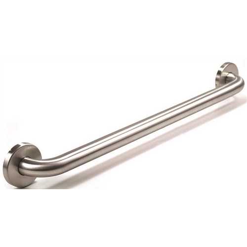 Premium Series 42 in. x 1.25 in. Grab Bar in Satin Stainless Steel (45 in. Overall Length)