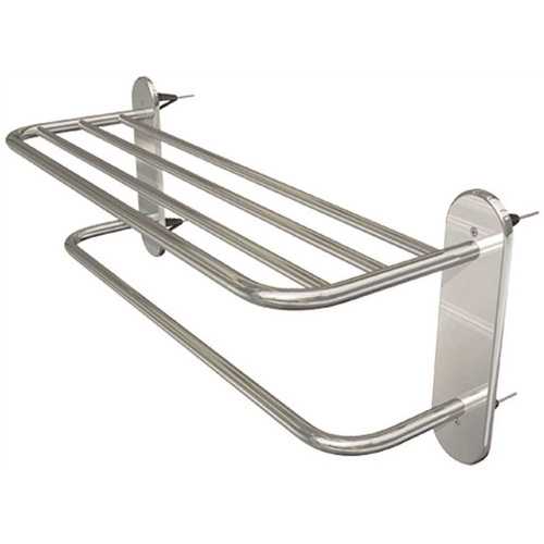 WingIts WMRBS24 Master Series 24 in. Towel Rack with 4 Master Anchors in Polished Stainless Steel