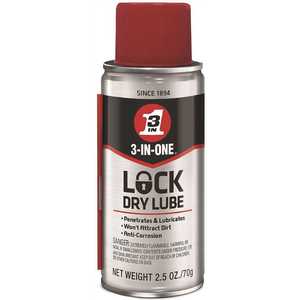 3-IN-ONE 120074 2.5 oz. Lock Dry Lubricant Oil