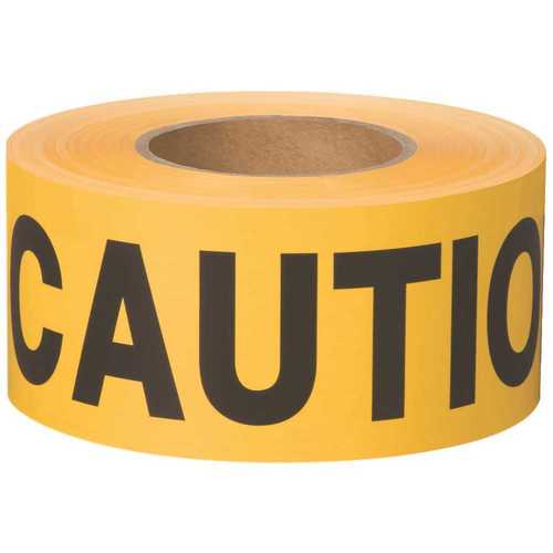 BT 100 3 in. x 300 ft. Caution Yellow Flagging Tape