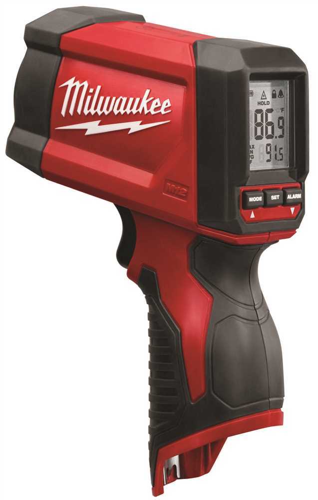 Milwaukee 2278-20 M12 Lithium-Ion Laser Temperature Gun Infrared 12:1 Thermometer (NIST) (Tool-Only)