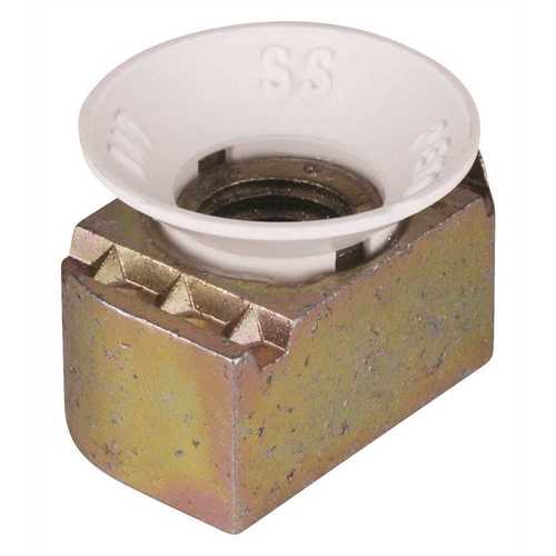 3/8 in. Nylon Strut Cone Nut - Gold Galvanized - pack of 5