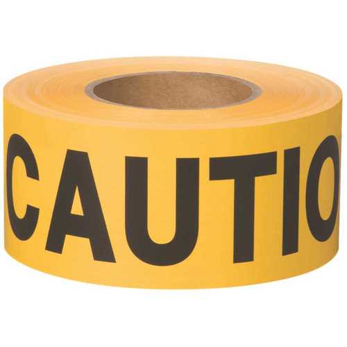 BT 100 3 in. x 1000 ft. Caution Yellow Flagging Tape
