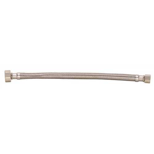 Durapro 231121LF 3/8 in. Flare x 1/2 in. FIP x 12 in. Braided Stainless Steel Faucet Supply Line