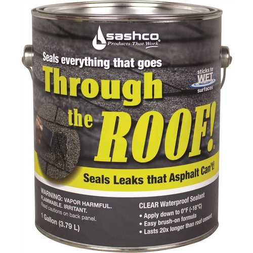 SASHCO 14024 THROUGH THE ROOF! WATERPROOF SEALANT, BRUSH GRADE, 1