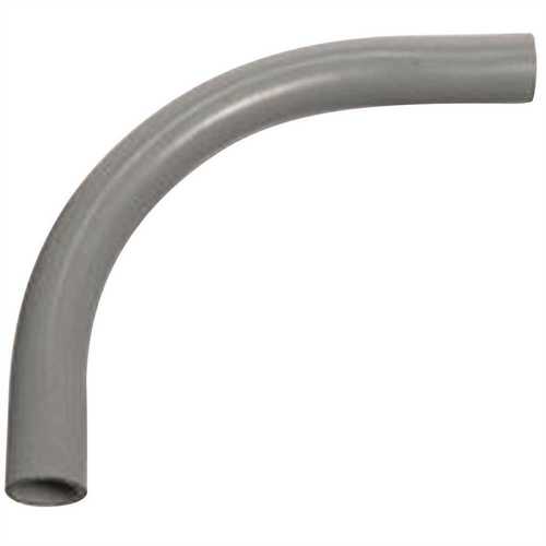 5133823 Conduit Elbow, 90 deg Angle, 1/2 in Plain, PVC, Gray