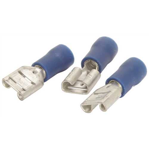 NSi Industries F16-250-3V 16-14 AWG Vinyl Insulated Female Disconnect 0.250 in. x 0.032 in. Tab Size in Blue - pack of 100