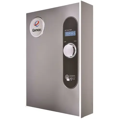 HomeAdvantage II 18 kW 240-Volt Residential Electric Tankless Water Heater Silver Metallic