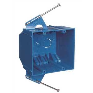 Carlon B232ACP 2-Gang 32 cu. in. Blue PVC New Work Switch and Outlet Box