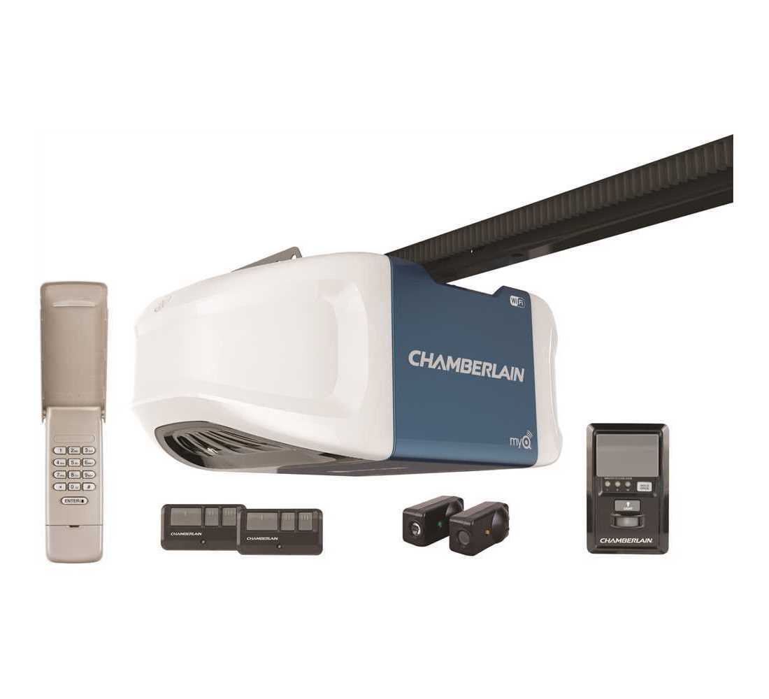 Chamberlain B750 3 4 Hp Equivalent Ultra Quiet Belt Drive Smart Garage Door Opener [ 1000 x 1100 Pixel ]