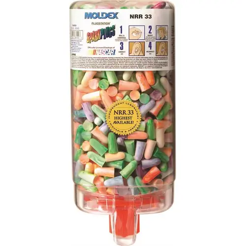 SPARKPLUGS PLUGSTATION, EARPLUG DISPENSER, PER DISPENSER Assorted Swirl - pack of 500