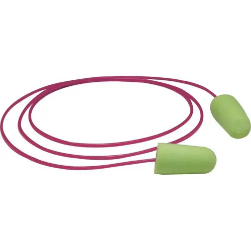 Moldex 6900 Pura-Fit Foam Earplugs, Foam, Bright Green, Corded