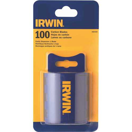 IRWIN TOOLS 2083200 Traditional Carbon Utility Blade With Dispenser