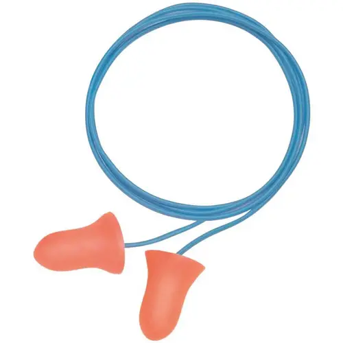 MAX Preshaped Ear Plugs With Cord Red - pack of 100