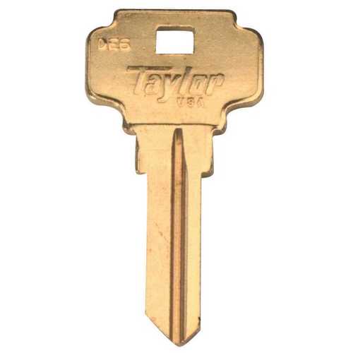 DE6 Blank Key Gold - pack of 50