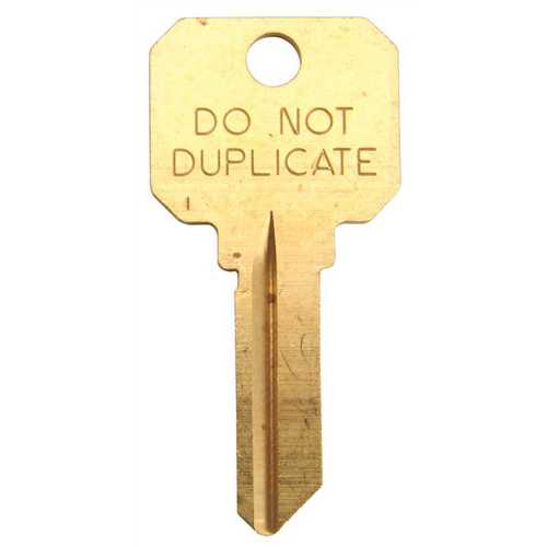 Schlage DND-SC1 SC1 Do Not Duplicate Blank Key Gold - pack of 50