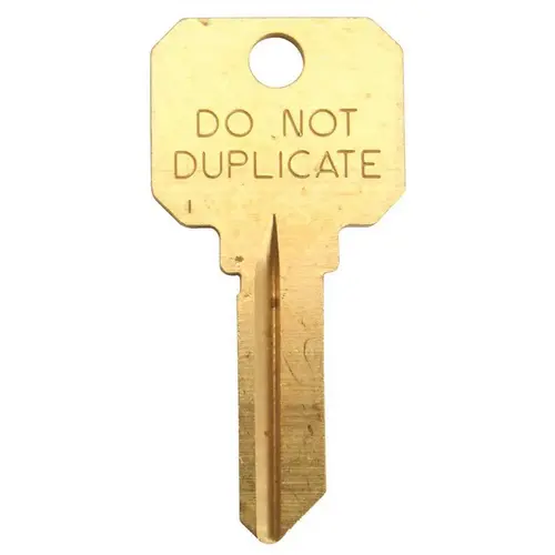 SC1 Do Not Duplicate Blank Key Gold - pack of 50